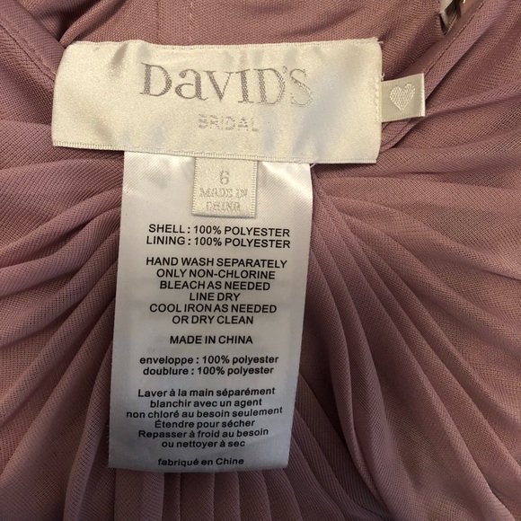 David’s Bridal Versa bridesmaid dress.Color Quarts - Picture 5 of 8